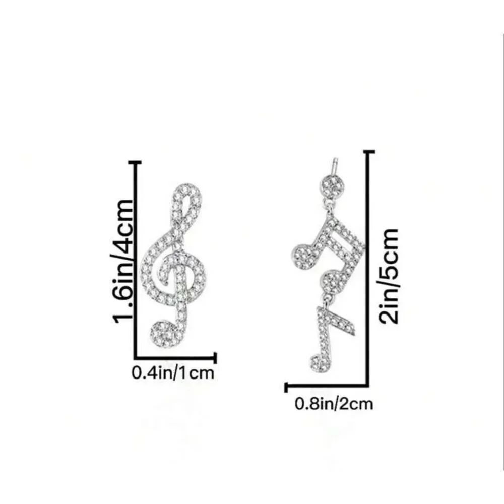 Musical Note Earrings - Picture 2 of 6